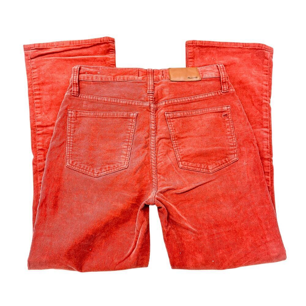 Madewell Cali-Demi Boot Rust Red Button Fly Bootc… - image 5